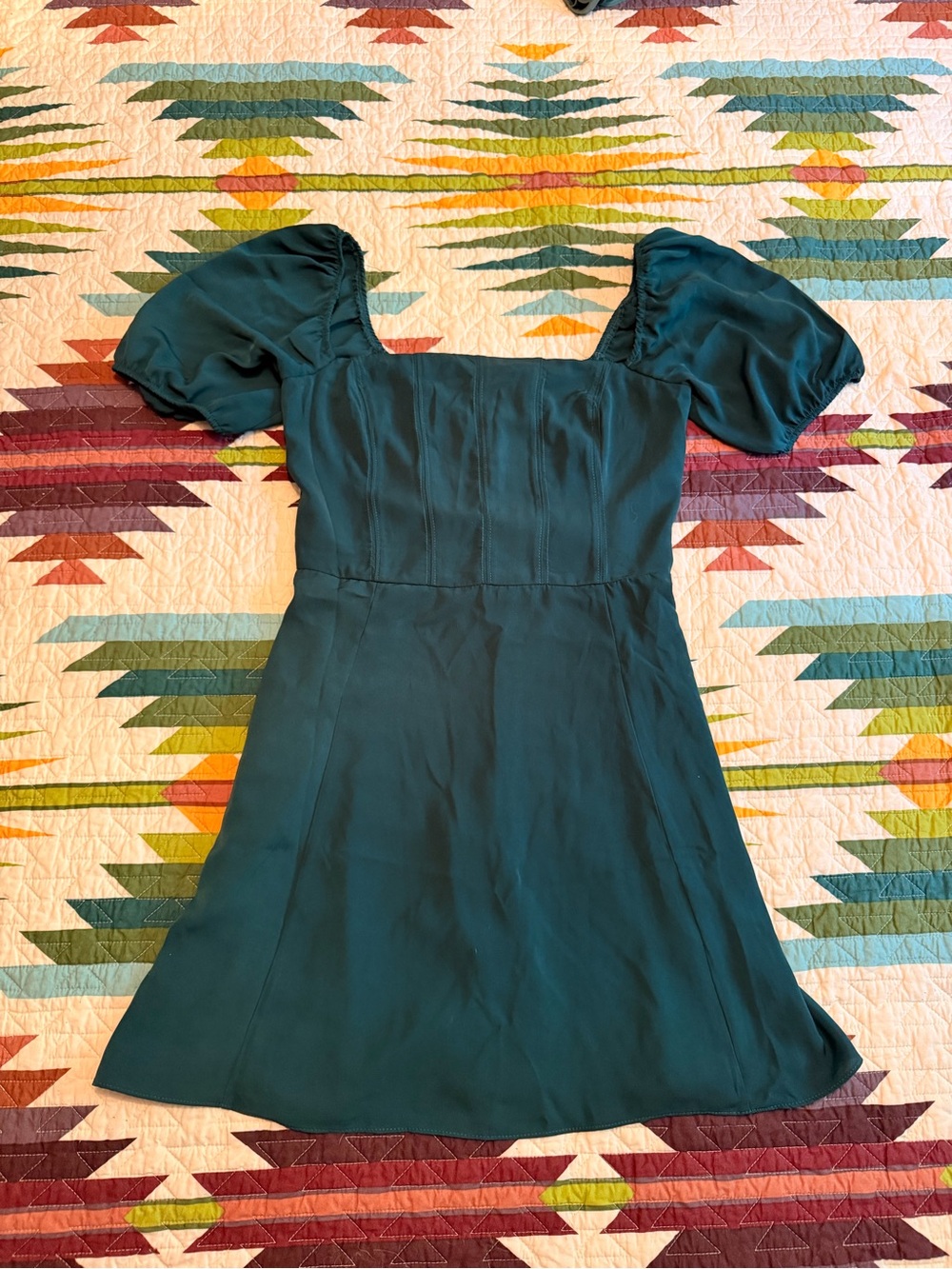 Abercrombie and Fitch dark green mini dress